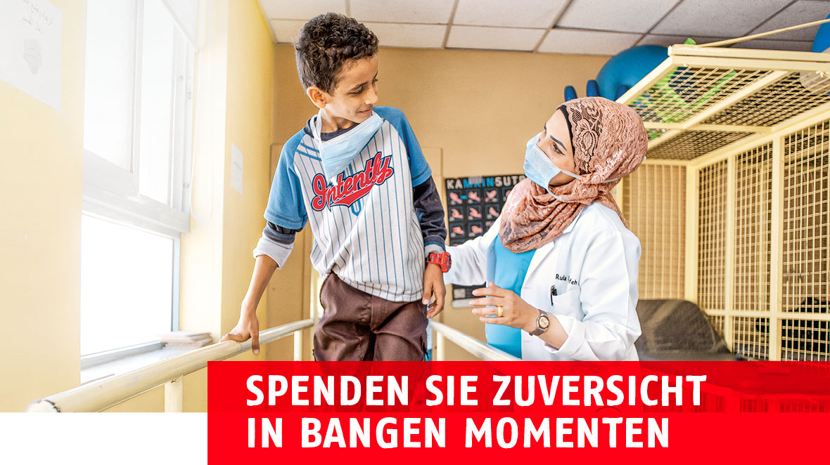 Spenden Sie Zuversicht in bangen Momenten