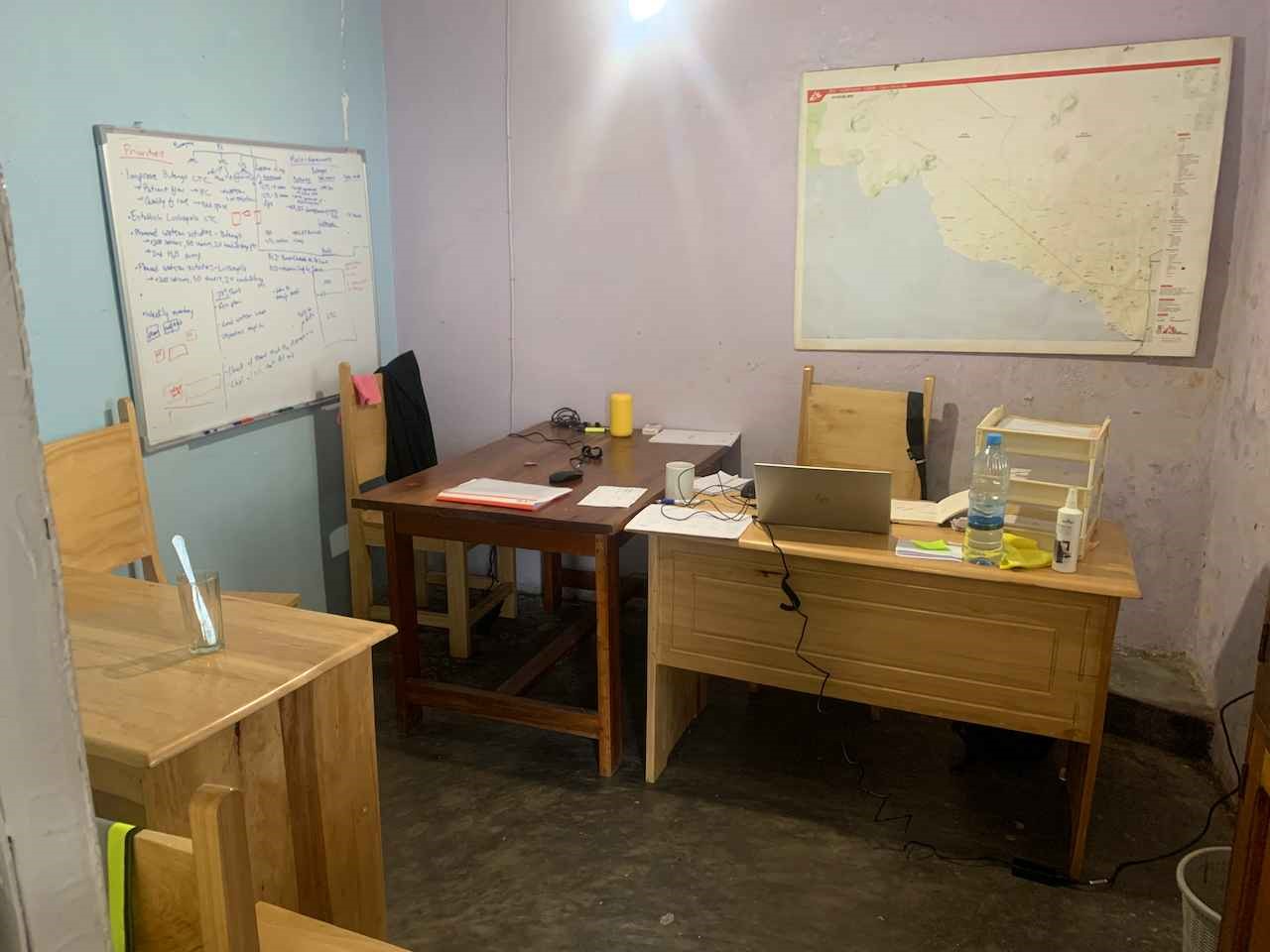 Unser Finanz- und Personalbüro in Goma.