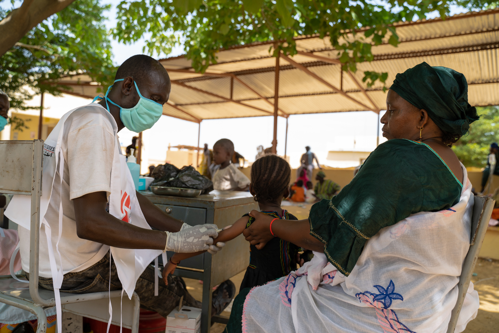 Impfkampagne gegen Masern in Mali