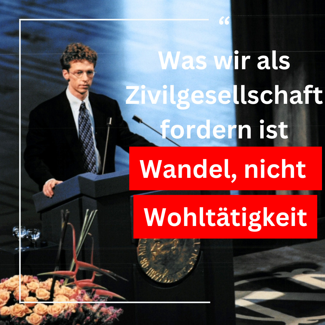 James Orbinski Verleihung Friedensnobelpreis 1999