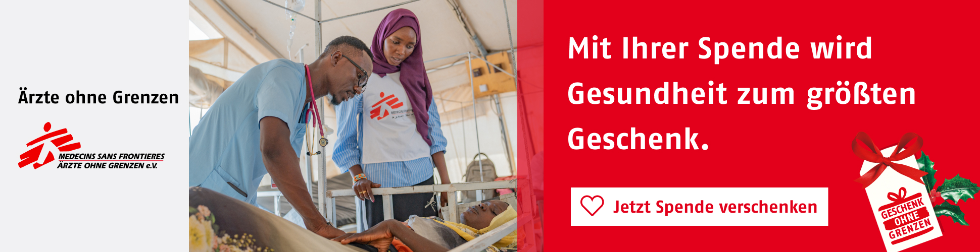 Mit Ihrer Spende wird Gesundheit zum größten Geschenk. Jetzt Spenden