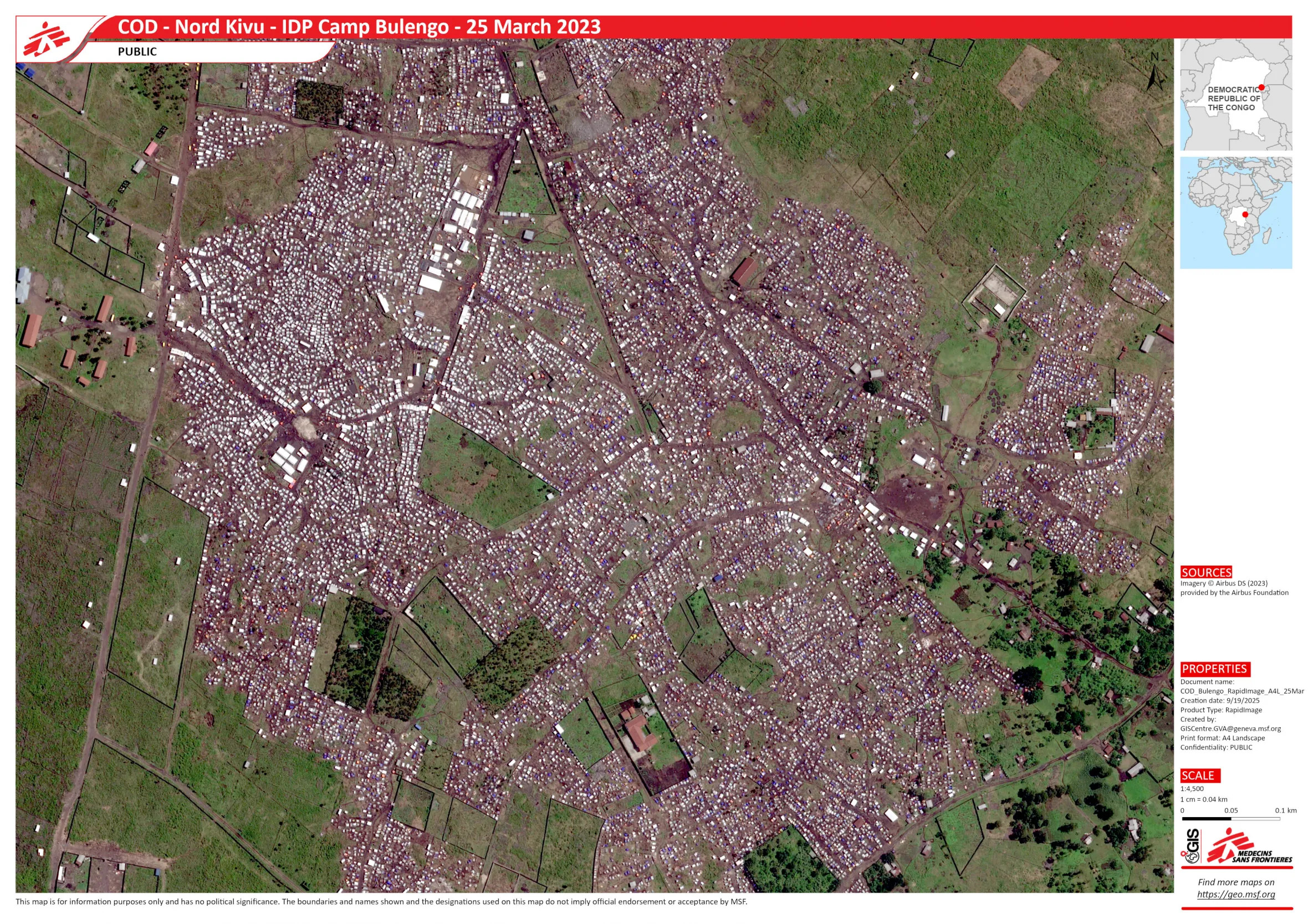 Satellitenbild der selben Region zu späterem Zeitpunkt.