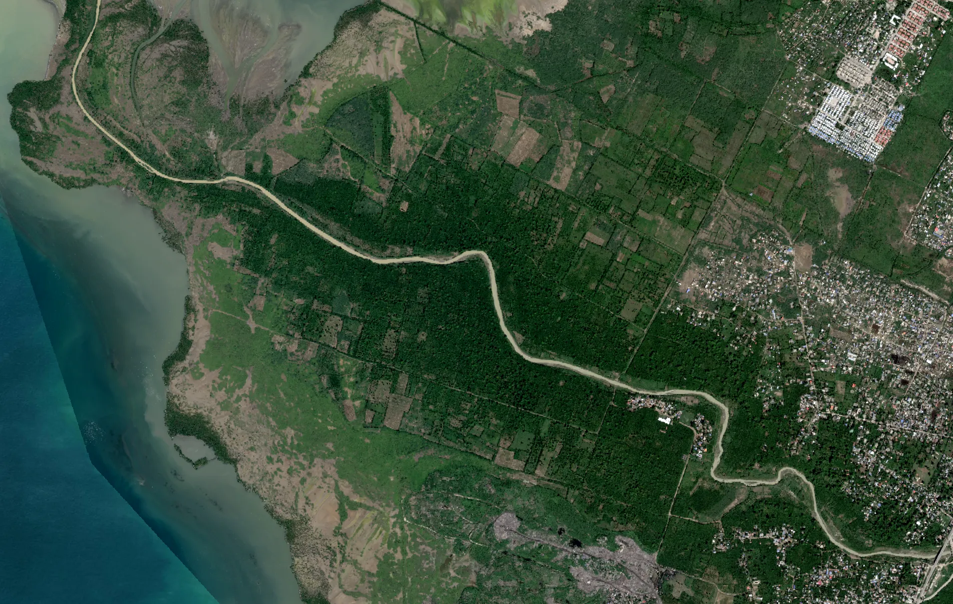 Karte von Port-au-Prince, Haiti.