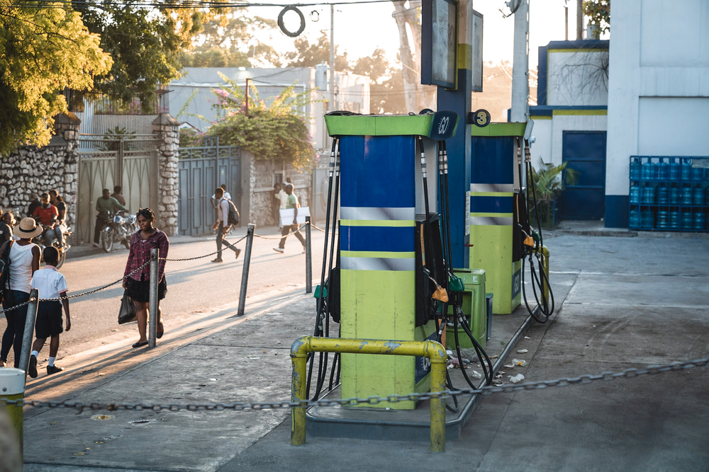 Tankstelle in Haiti