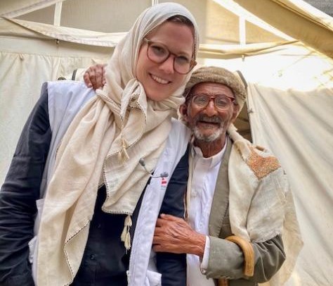 Annette Werner mit jemenitischem Mann