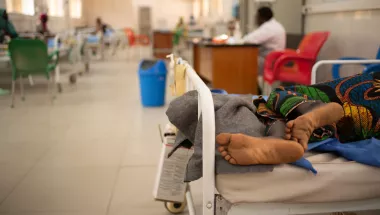 Innenansicht des stationären Ernährungszentrums in Katsina, Nigeria..