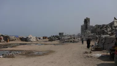 Gazastreifen: Zerstörte Häuser und Zelte