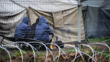 Litauen: ein provisorisches Lager für Menschen auf der Flucht 
