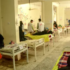 Jemen Therapeutisches Ernährungszentrum Krankenzimmer