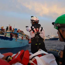 Seenotrettung Geflüchtete auf dem Mittelmeer Geo Barents
