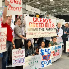Protest Aids-Konferenz München Gilead Lenacapavir