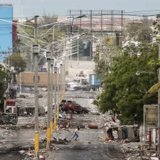 Gebiet Delmas 18, Port au Prince nach Kämpfe 