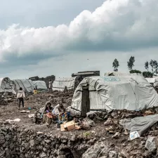 Camp für Binnenvertriebene.