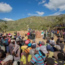 Haiti Hurrikan Verteilung Hilfsgüter