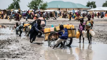 Vertriebenenlager Ngala in Nigeria