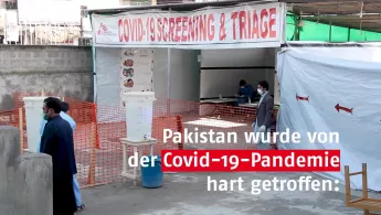 Die Coronavirus-Pandemie hat Pakistan hart getroffen. 