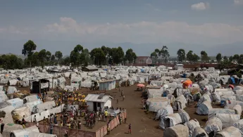 Camp Lushagala suchen Zehntausende Menschen Schutz vor der Gewalt im Land.
