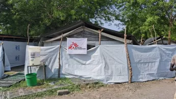 Cholera-Versorgungszelt von Ärzte ohne Grenzen