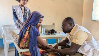 Untersuchung einer Patientin