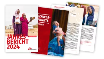 Cover und Inhalt des Jahresberichts.