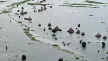 Im Südsudan stehen ganze Landstriche unter Wasser