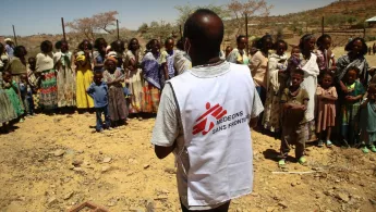 Patientinnen einer mobilen Klinik in Tigray