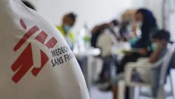 Behandlung von Verletzten in Moria