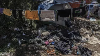 Menschenunwürdige Unterbringung Geflüchteter auf Samos.