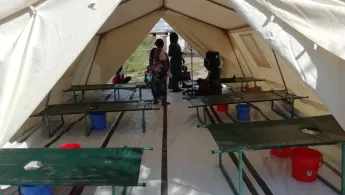 Kenia Cholera-Behandlung im Zelt 