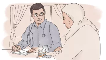 Behandlung nach Nierentransplantationen in Syrien, Idlib.