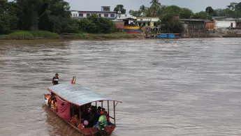Auraca Grenzfluss Flucht Venezuela Kolumbien