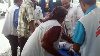 Versorgung verwundeter Zivilisten im Jemen