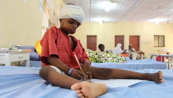 Noma Gesicht Operation Nigeria Junge