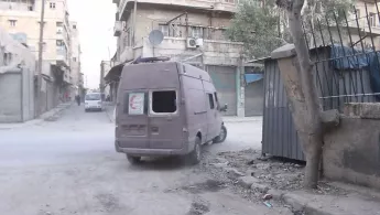 Krankenwagen in Ost-Aleppo, Syrien