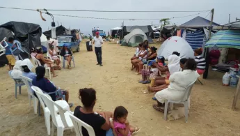 Psychosoziale Betreuung nach Erdbeben in Ecuador