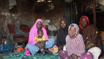 Maiduguri Vertriebenenlager Nahrungsmittelversorgung