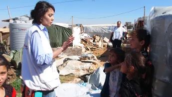 Hilfe für syrische Flüchtlinge im Libanon