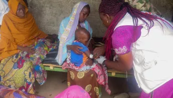 Mangelernährtes Kind in Nigeria