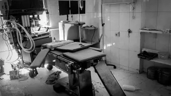 Syrien, Aleppo, Luftangriff auf Klinik