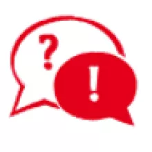 Piktogramm: Frage und Antwort