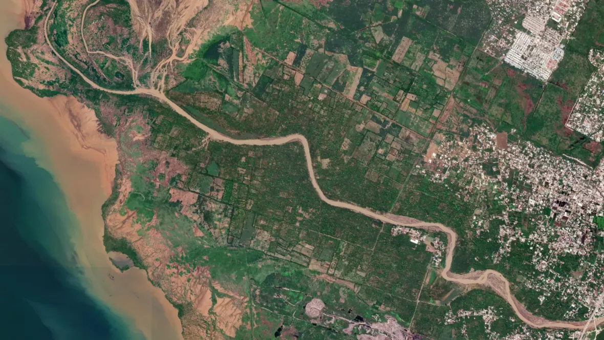 Karte von Port-au-Prince,Haiti nach Überschwemmungen.