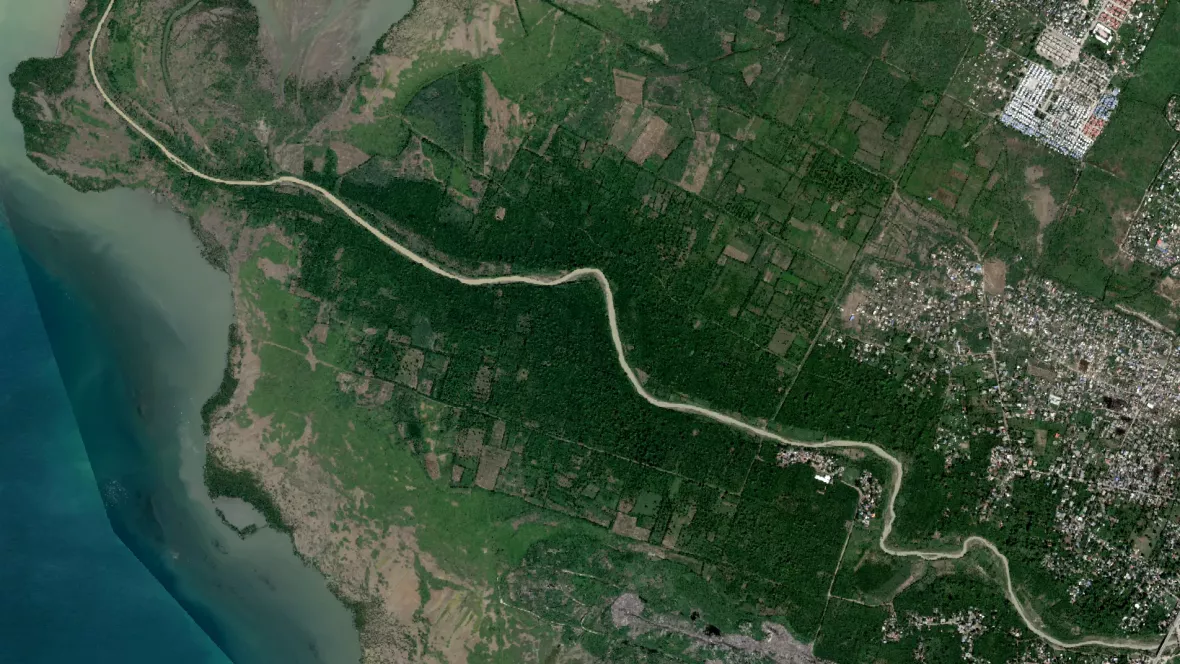 Karte von Port-au-Prince, Haiti.