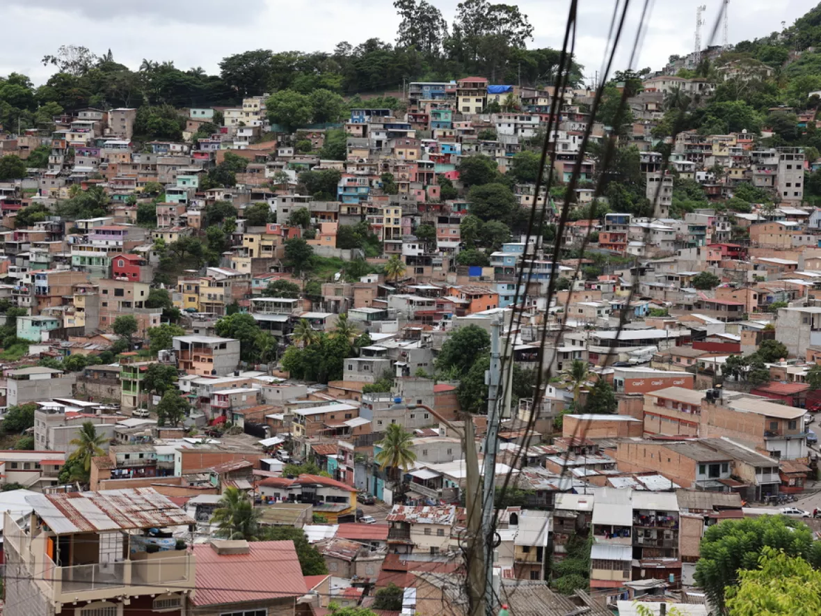Blick auf den Stadtteil El Manchén in Tegucigalpa, Honduras