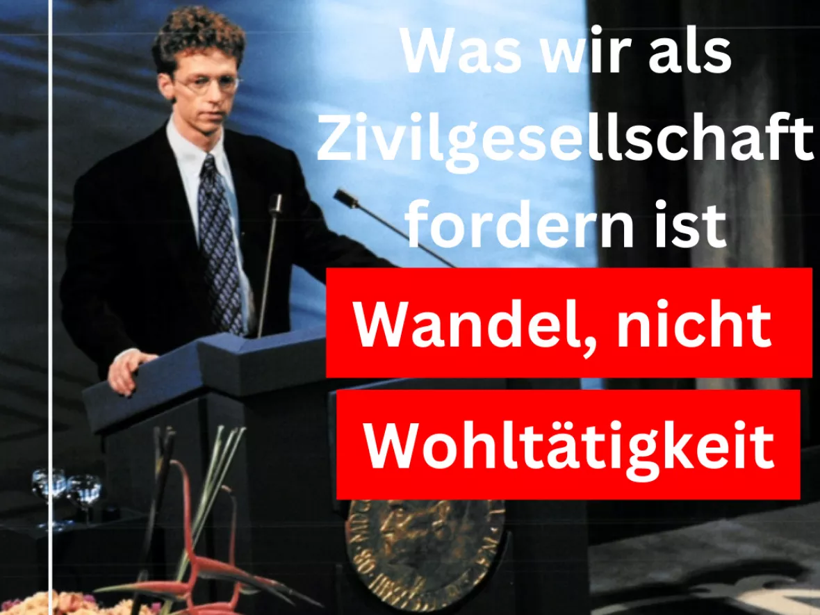 James Orbinski Verleihung Friedensnobelpreis 1999