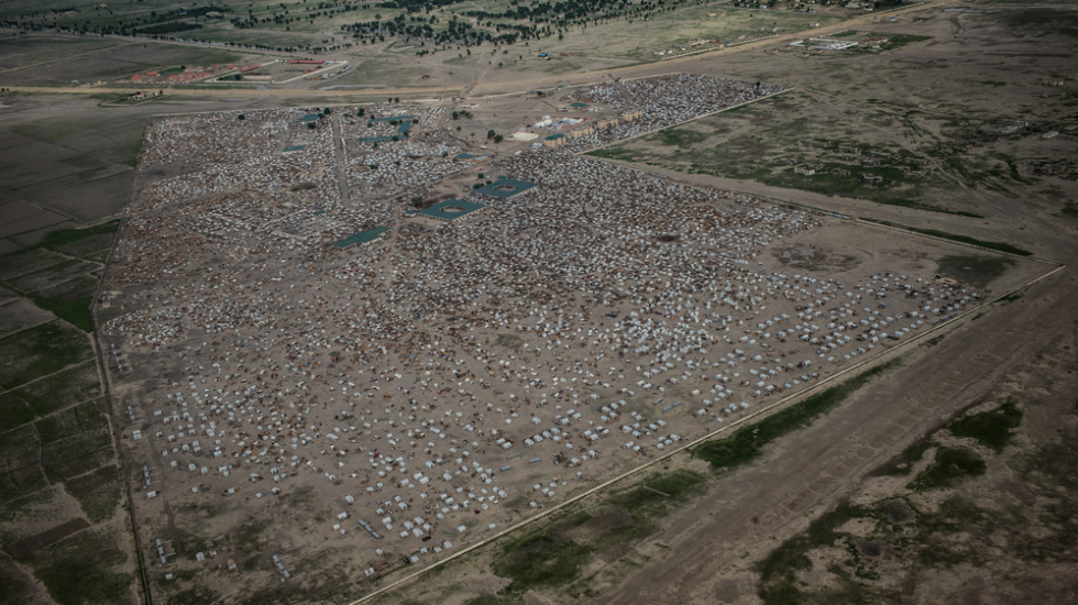 Luftaufnahme Vertriebenenlager Ngala Nigeria