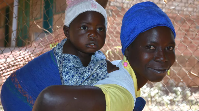 Zentralafrikanische Republik Porträt Mutter Tochter