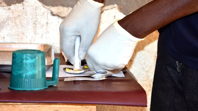 Zentralafrikanische Republik Nahrungszubereitung Mangelernährung