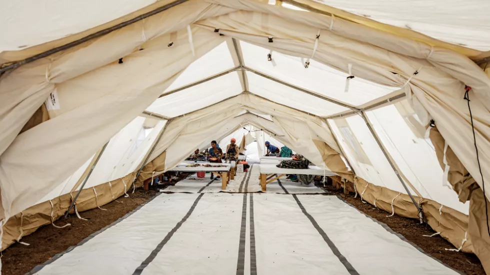 Cholera-Behandlungszentrum (CTC) in Munigi im Gebiet Nyiragongo (DRC)