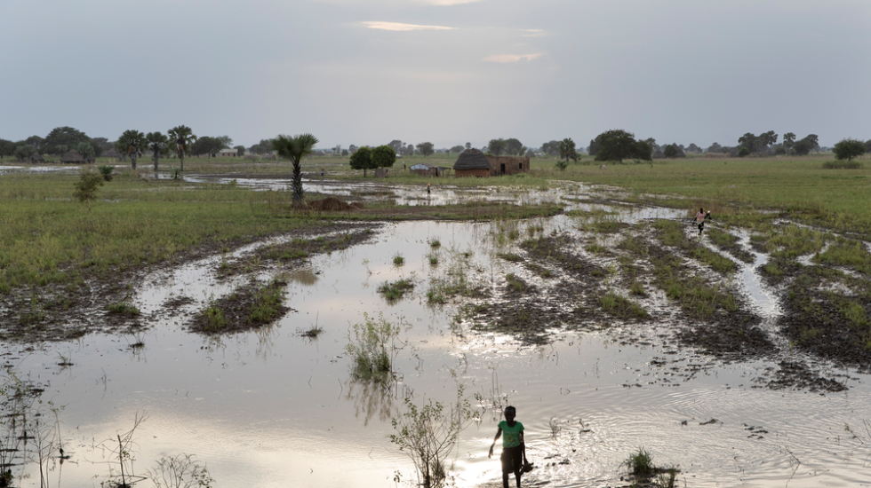Südsudan: Überschwemmungen nahe der Stadt Aweil