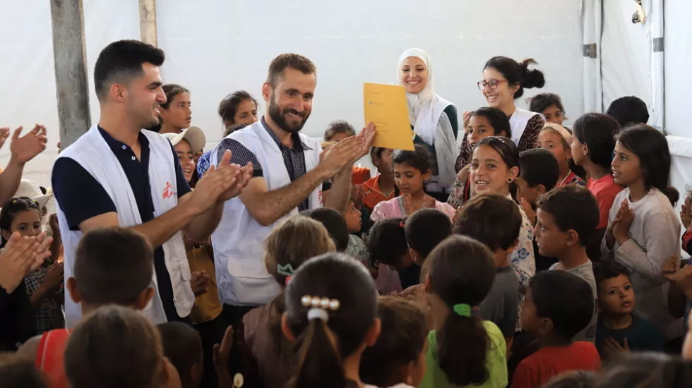 Kinderkarneval im al-Mawasi Krankenhaus
